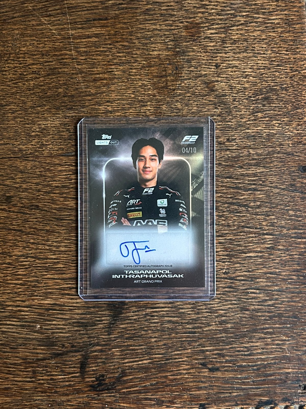 Topps F1 Lights Out 04/10 Tasanapol Inthraphuvasak, Ophalen of Verzenden, Nieuw, Plaatje