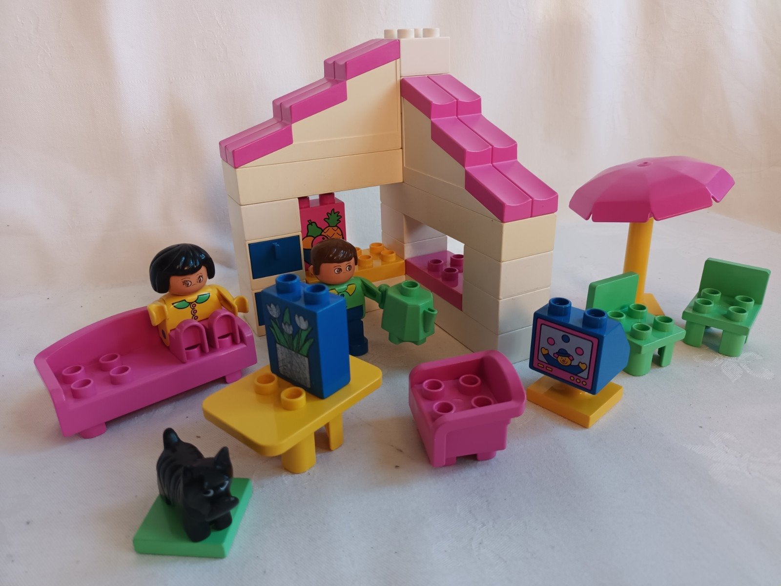Vintage Duplo set 2795 Vakantiehuis Vakantie huis Cottage, Gebruikt, Ophalen of Verzenden, Duplo, Complete set