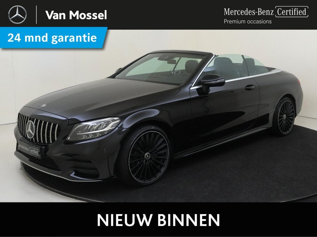 Mercedes-Benz C-klasse Cabrio 180 Premium Plus Pack, Auto's, Automaat, Cabriolet, 4 stoelen, Leder en Stof