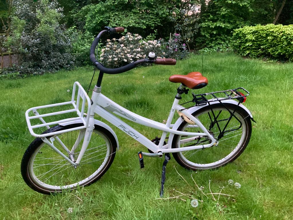 PUCH CRUNCH stoere damesfiets,voor-/achterdrager, nwe banden, Terugtraprem, Gebruikt, Versnellingen, 56 cm of meer