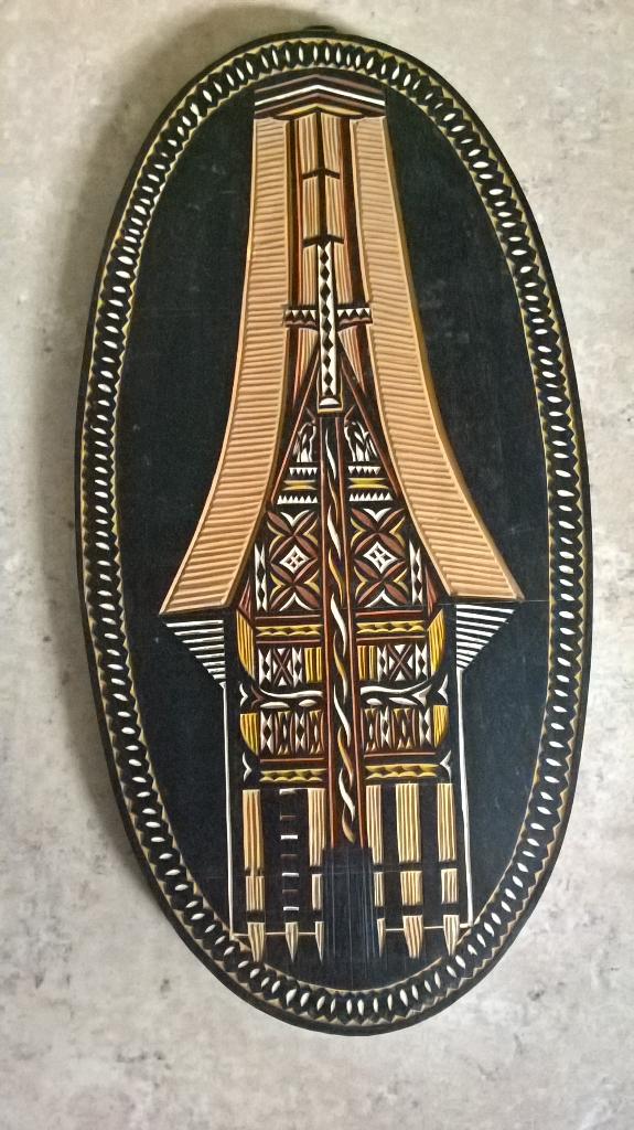 Hanger Indonesisch pagode - houtsnijwerk, Antiek en Kunst, Kunst | Beelden en Houtsnijwerken, Houtsnijwerk, Verzenden, Handgemaakt