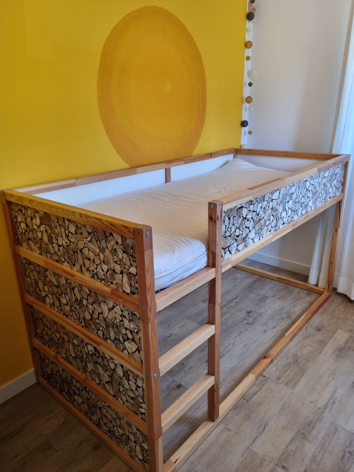 Ikea kura halfhoogslaper bed omkeerbaar 90x200, Kinderen en Baby's, Kinderkamer | Stapelbedden en Hoogslapers, Zo goed als nieuw