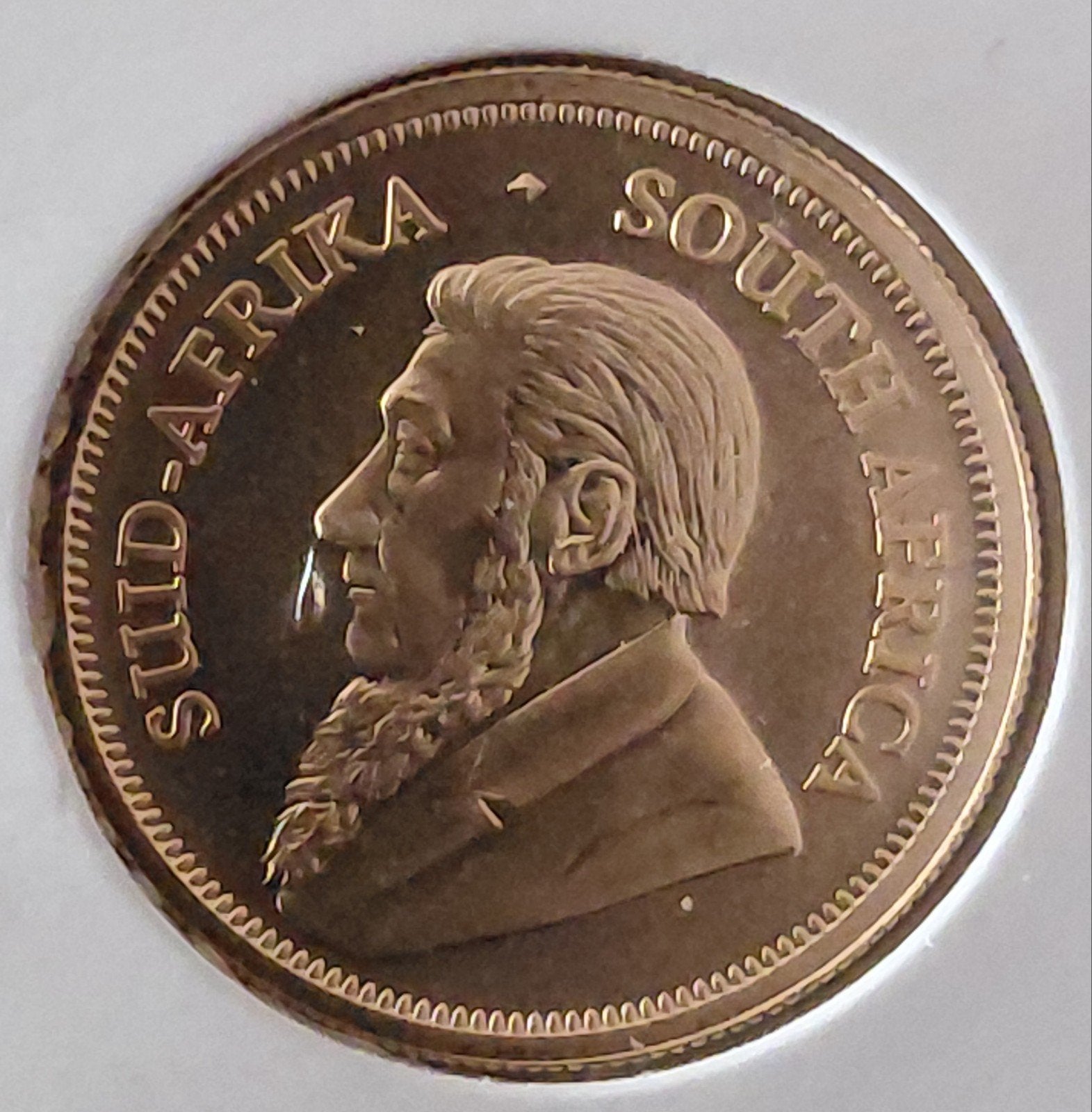 Zuid-Afrika 1/4 Krugerrand 2021 gouden munt, Ophalen of Verzenden, Goud