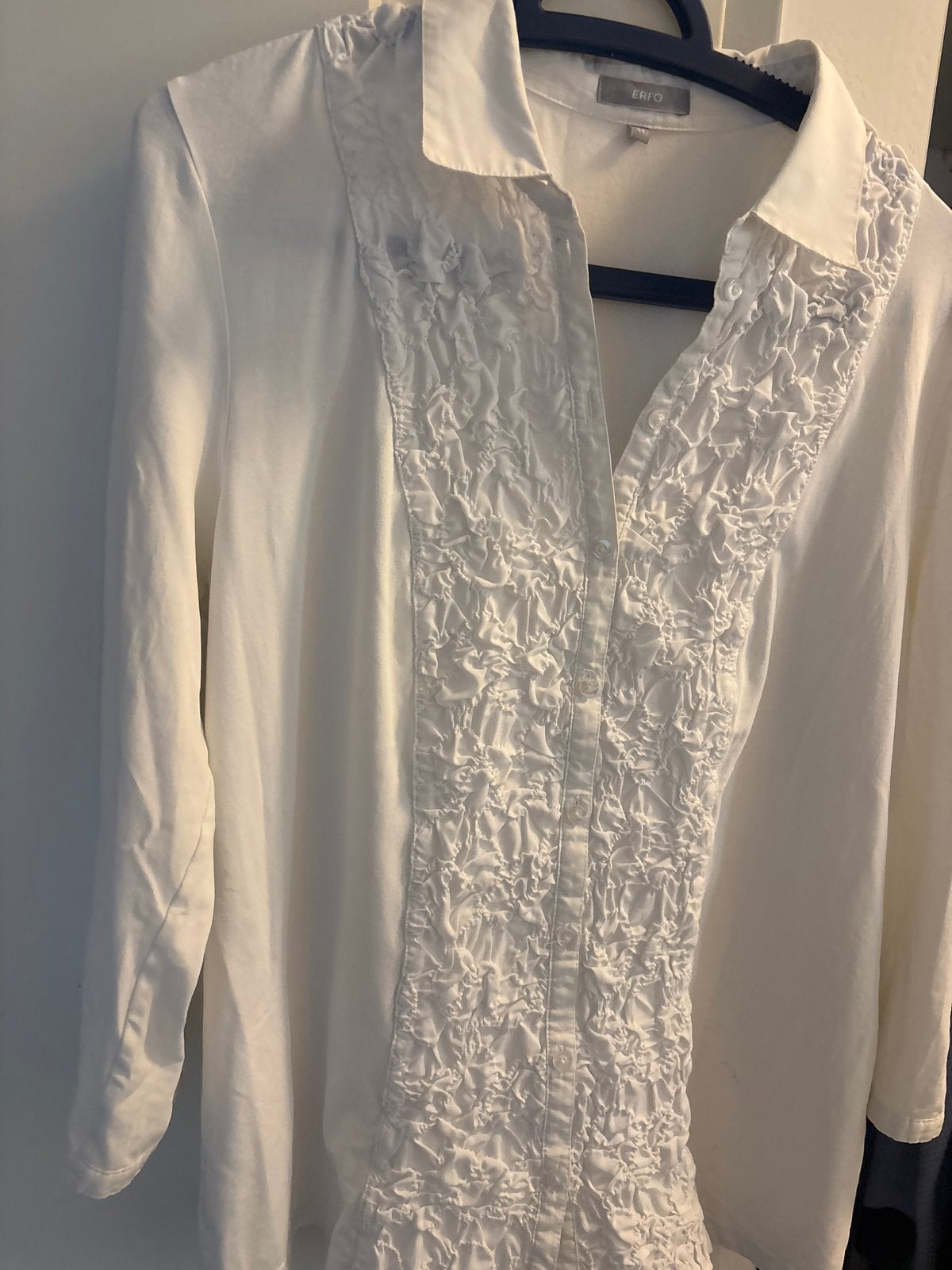 Witte ERFO blouse maat 44, Ophalen of Verzenden, Gedragen, Wit