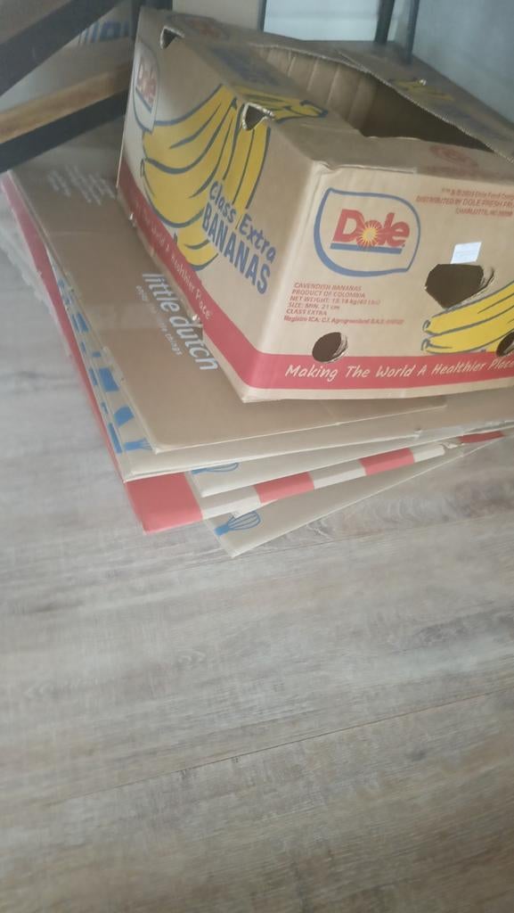 7 verhuisdozen. Hema, Action en 1 banaan doos -, Doe-het-zelf en Verbouw, Kratten en Dozen, Ophalen of Verzenden