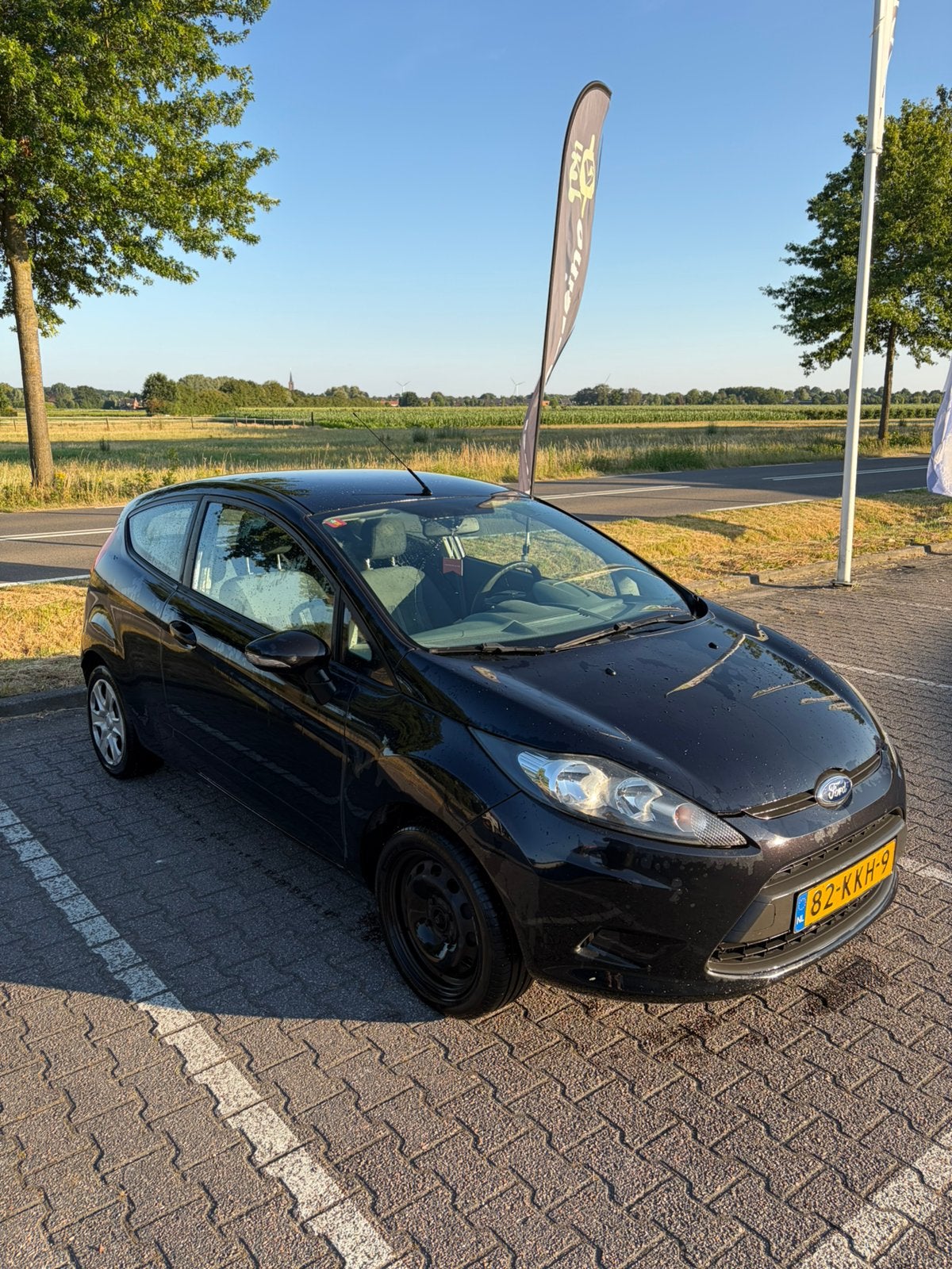 Ford Fiësta 1.25 44KW 3DR 2010 Zwart, Voorwielaandrijving, Stof, 4 cilinders, Elektrische ramen