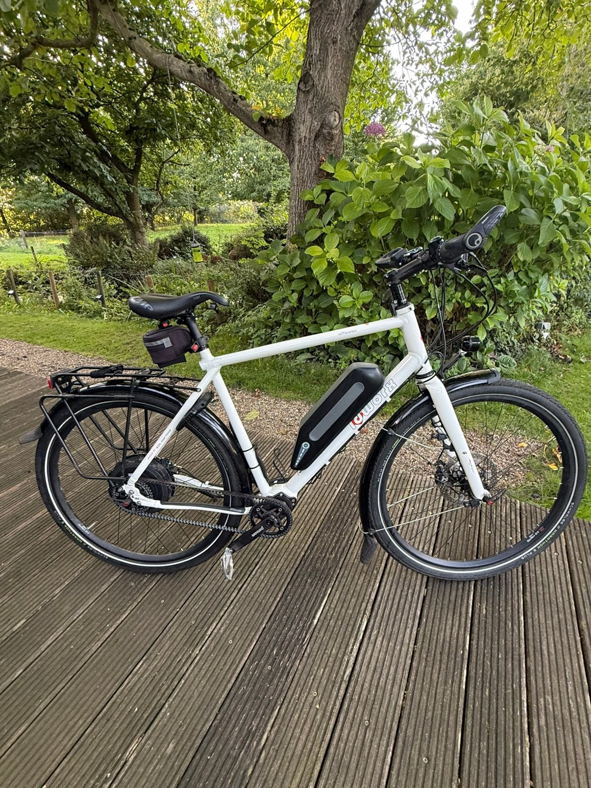 Idworx o Pinion E-trekkingfiets - Wit, 60cm, 18 versn., Overige merken, Gebruikt, Ophalen of Verzenden, 59 cm of meer