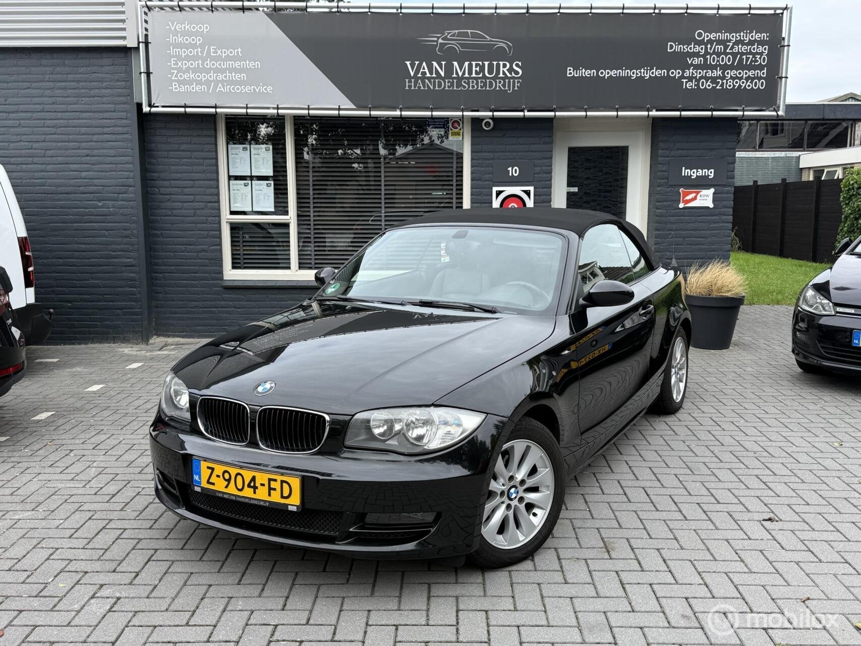 BMW 1-serie Cabrio 118i, Airco, Leder, pdc, stoelverwarming,, 1-Serie, Euro 5, Zwart, Cabriolet