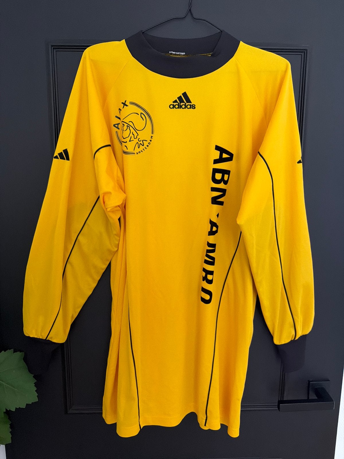 Vintage Adidas Ajax keepersshirt geel XL/XXL, Sport en Fitness, Voetbal, Groter dan maat XL, Verzenden, Gebruikt, Shirt