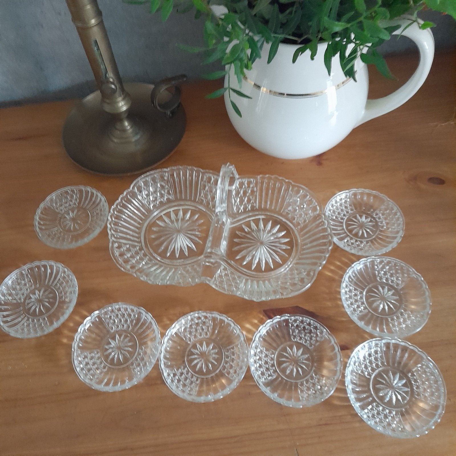 Gaaf petit four setje, Ophalen of Verzenden