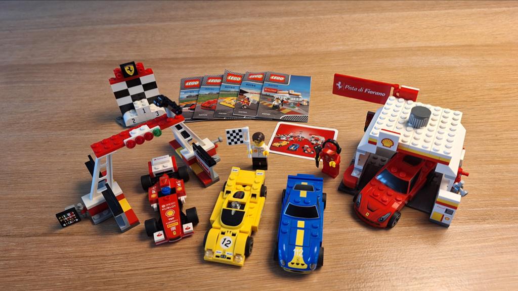 LEGO Shell V-Power Ferrari Collectie (5 sets), Lego, Ophalen of Verzenden, Zo goed als nieuw, Compleet