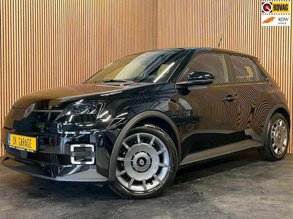Renault 5 Comfort Range Evolution 52 kWh|410KM WLTP|GROTE AC, Auto's, Renault, Stof, Zwart, 150 pk, Zwart