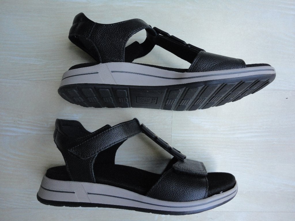 ARA sandaal high soft maat 37 zwart, Zwart, Zo goed als nieuw, Sandalen of Muiltjes, Ophalen of Verzenden