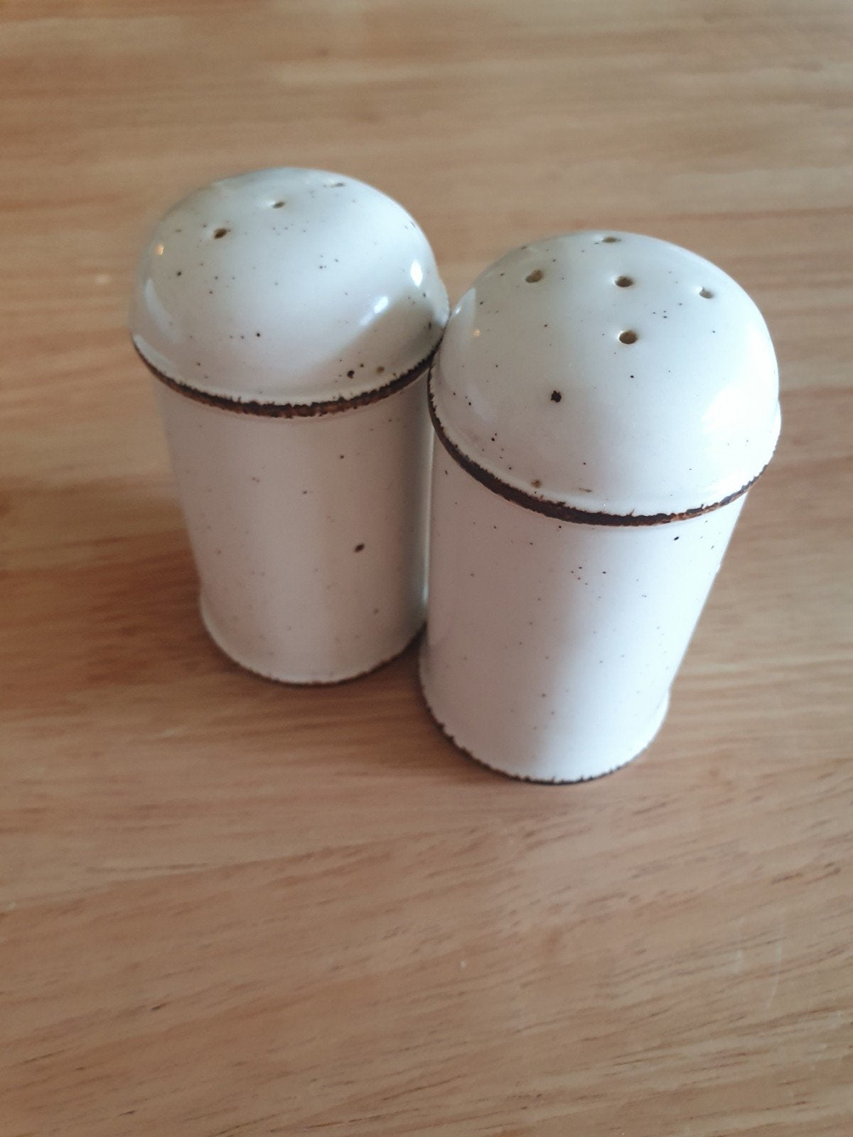 Johnson Brothers Desert Sand peper- en zoutstel, Ophalen of Verzenden, Gebruikt, Porselein