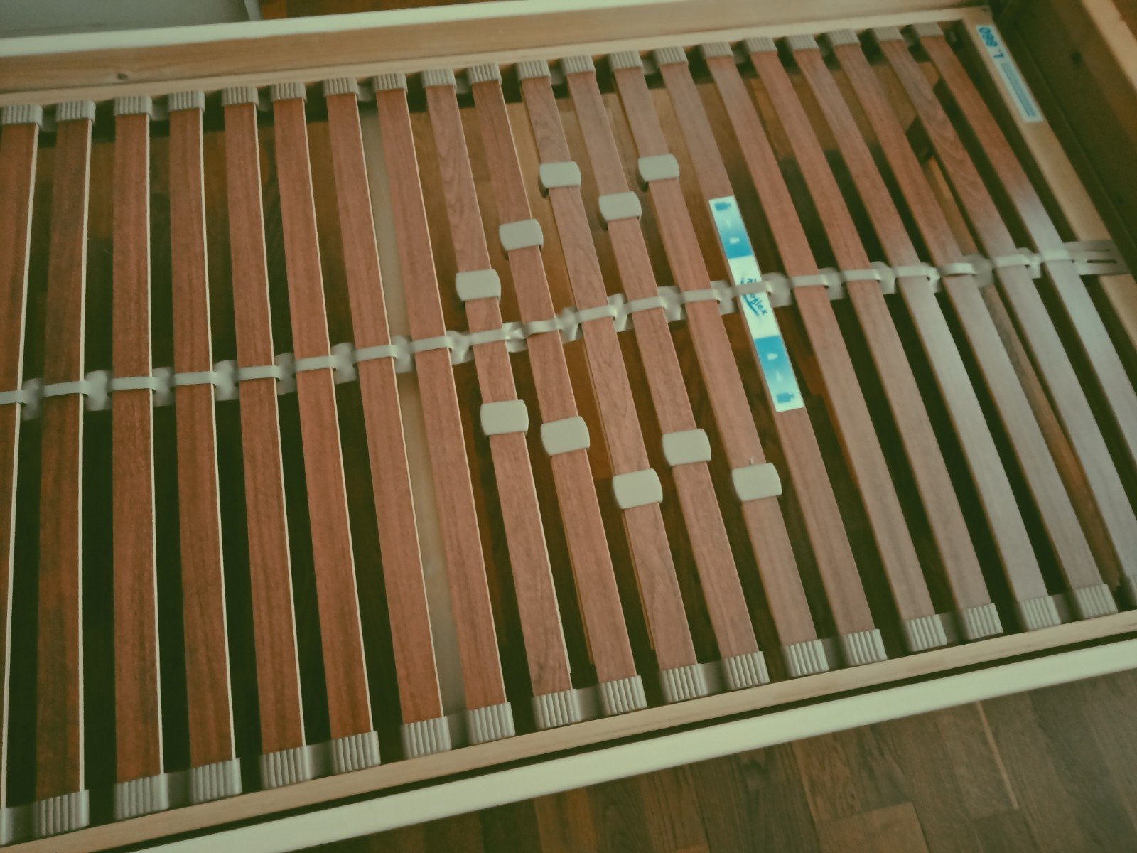 houten bed met stevige lattenbodem 90-200, Ophalen, Gebruikt, Eenpersoons, 90 cm