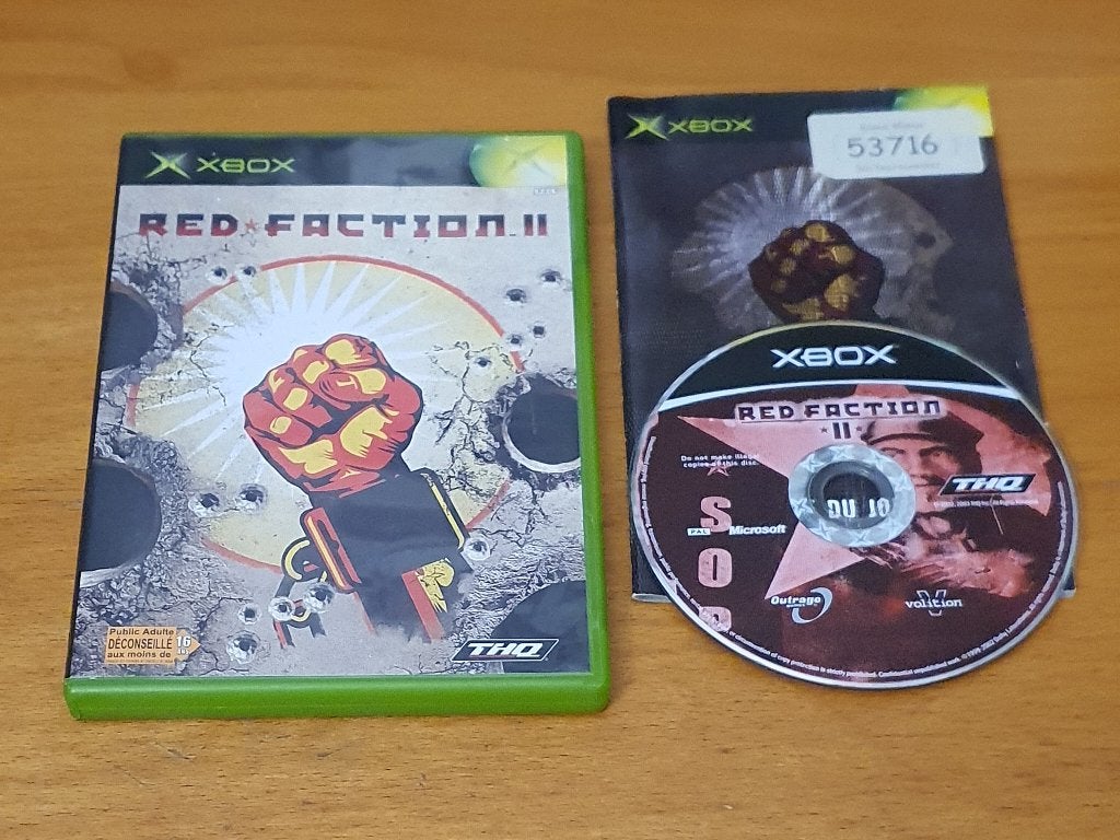 XBOX | Red Faction II, Spelcomputers en Games, Games | Xbox Original, Avontuur en Actie, Gebruikt, Vanaf 18 jaar, 1 speler