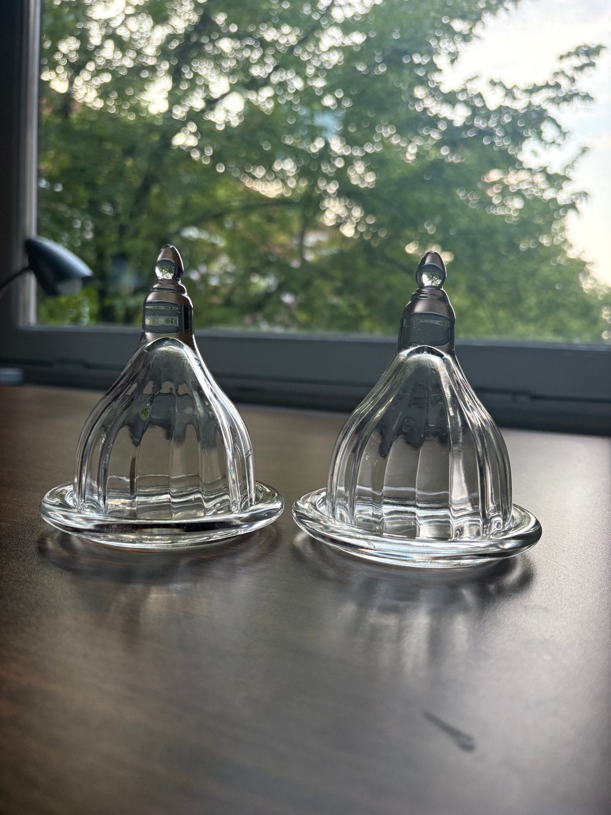 Vintage glazen serveerstolpjes / cloches – jaren ’60/’70 – s, Ophalen