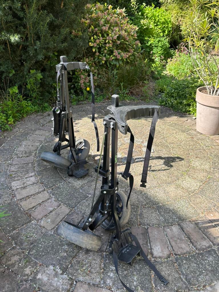 Golfkar met 2 wielen, Sport en Fitness, Golf, Ophalen, Gebruikt, Golfkar