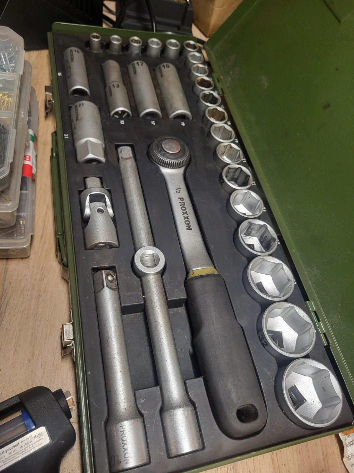 Proxxon Industrial Doppendoos - 1/2, Ophalen of Verzenden, Gebruikt, Gereedschapsset, Overige merken