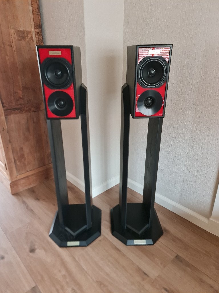 High end Acapella Audio Arts Fidelio speakers., Stereo speakers, Zo goed als nieuw, 60 tot 120 watt, Basreflex