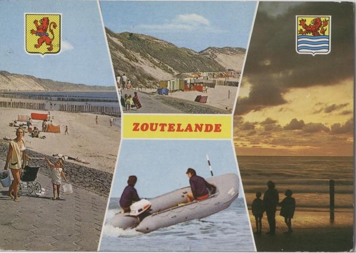 Zoutelande  4 luik, Verzenden, 1940 tot 1960, Gelopen, Zeeland
