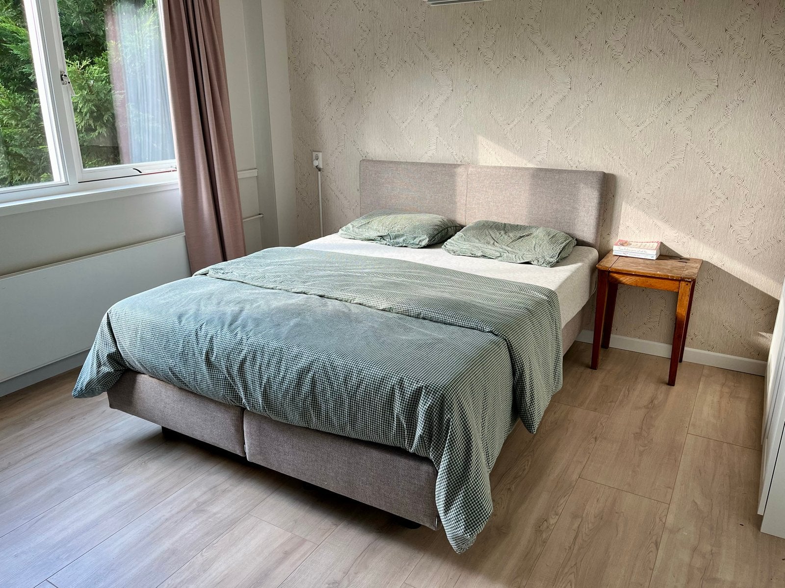 Auping boxspring met aanpasbaar Matt sleeps matras, Ophalen, Verstelbaar, Bruin, Tweepersoons