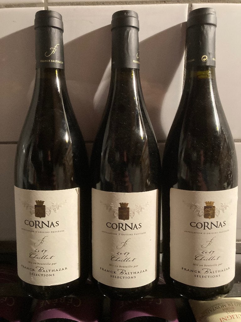 Cornas - Franck Balthazar - Chaillot 2017, Ophalen, Frankrijk, Zo goed als nieuw, Rode wijn