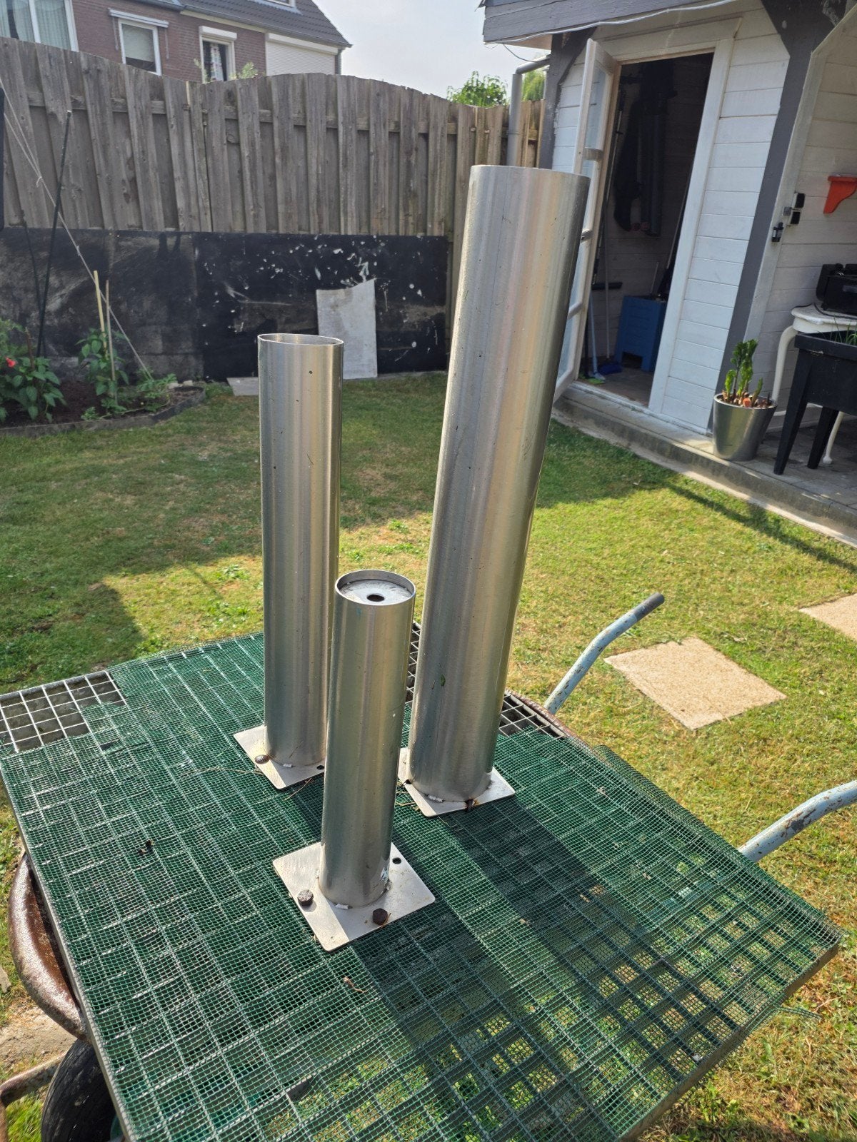 Luxe RVS Waterornament (Set van 3) - Tuinfontein / Waterspri, Tuin en Terras, Waterpartijen en Fonteinen, Ophalen of Verzenden