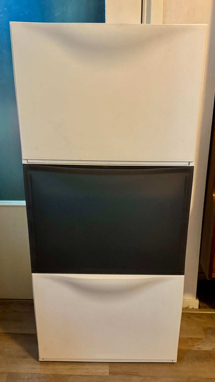 3x IKEA Trones schoenenkasten (1 zwart, 2 wit), Ophalen, Gebruikt