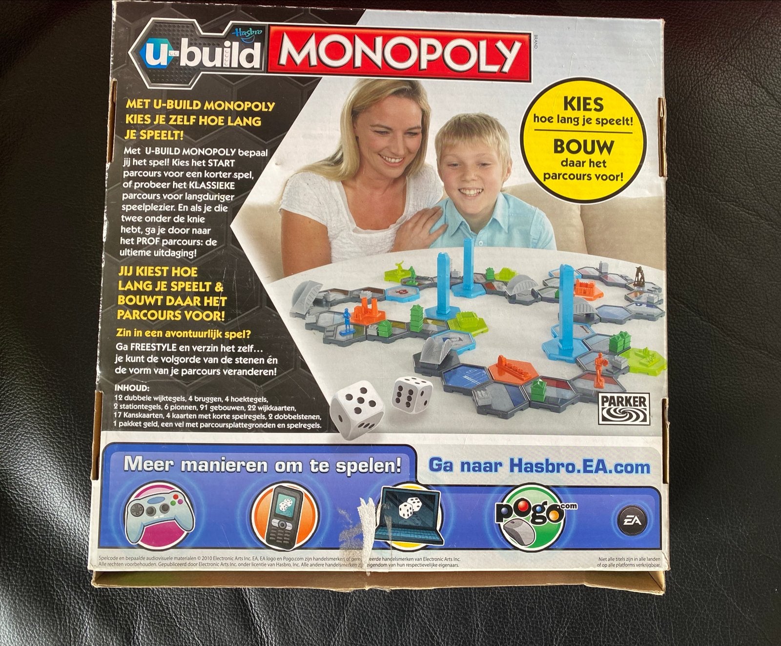 Monopoly U-Build Bordspel - Zonder dobbelstenen, Drie of vier spelers, Ophalen of Verzenden, Gebruikt