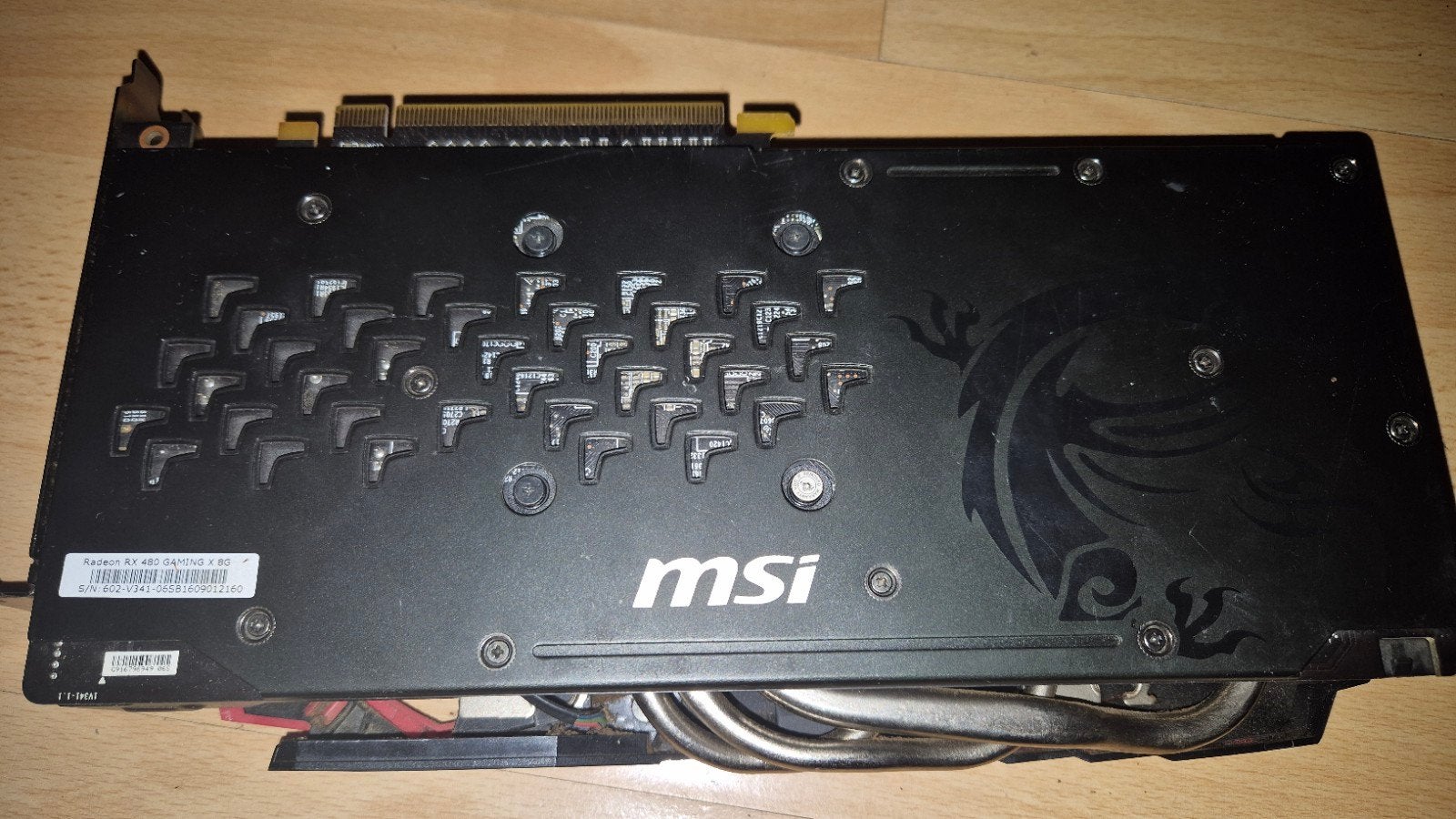 MSI Radeon RX 480 Gaming X 8G Videokaart, Computers en Software, Videokaarten, Ophalen, PCI-Express 3, Gebruikt, AMD