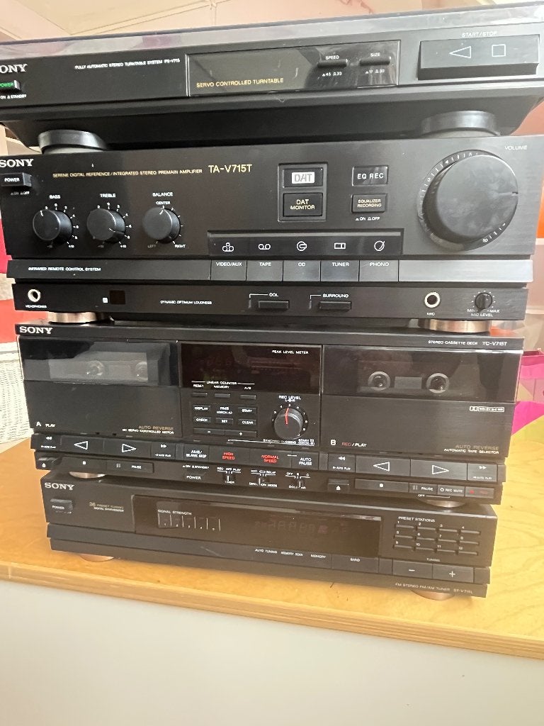 Sony stereo set V715T, Ophalen, Gebruikt, Losse componenten, Cassettedeck