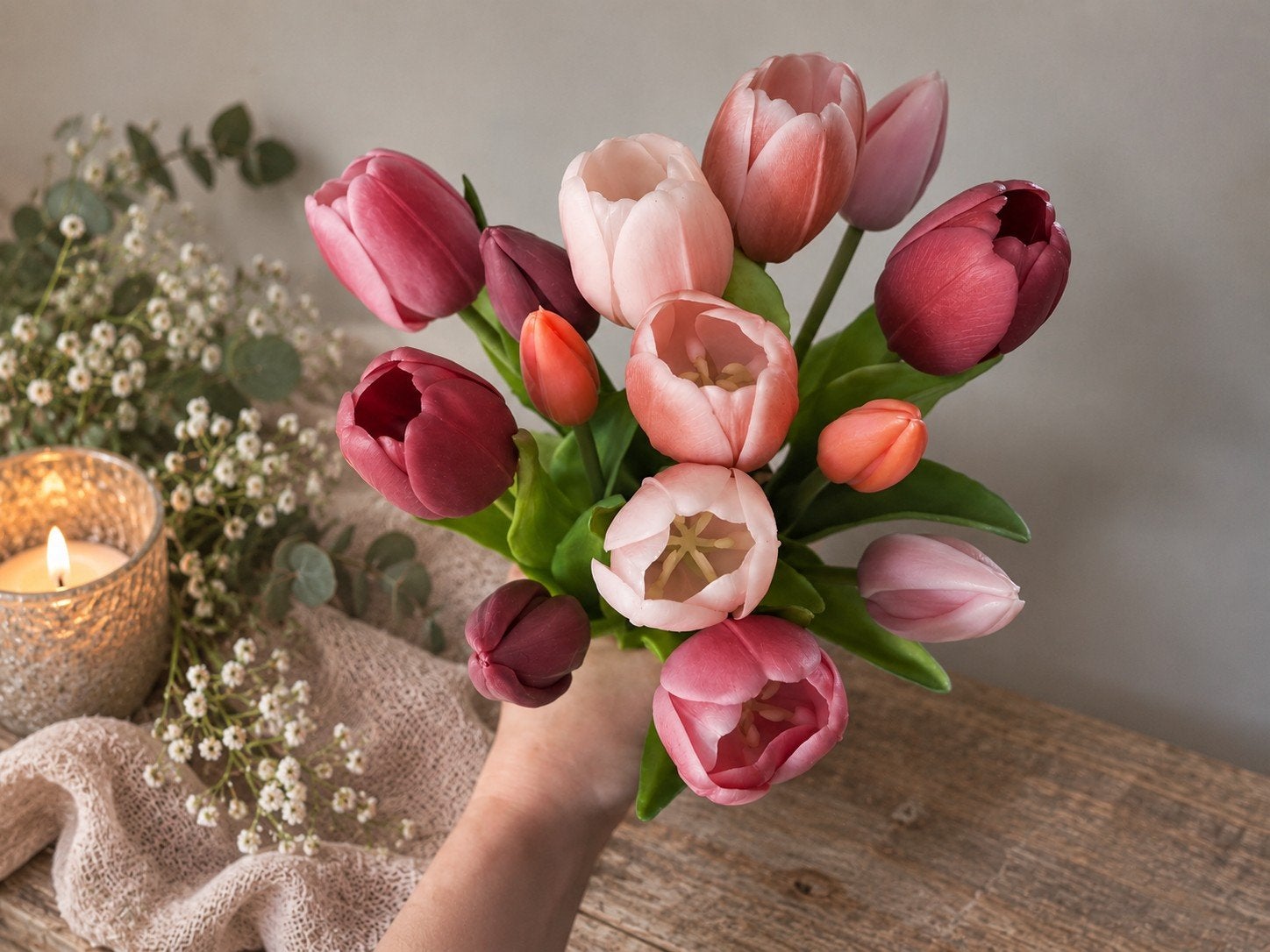 prachtige kunst tulpen, Ophalen of Verzenden, Zo goed als nieuw