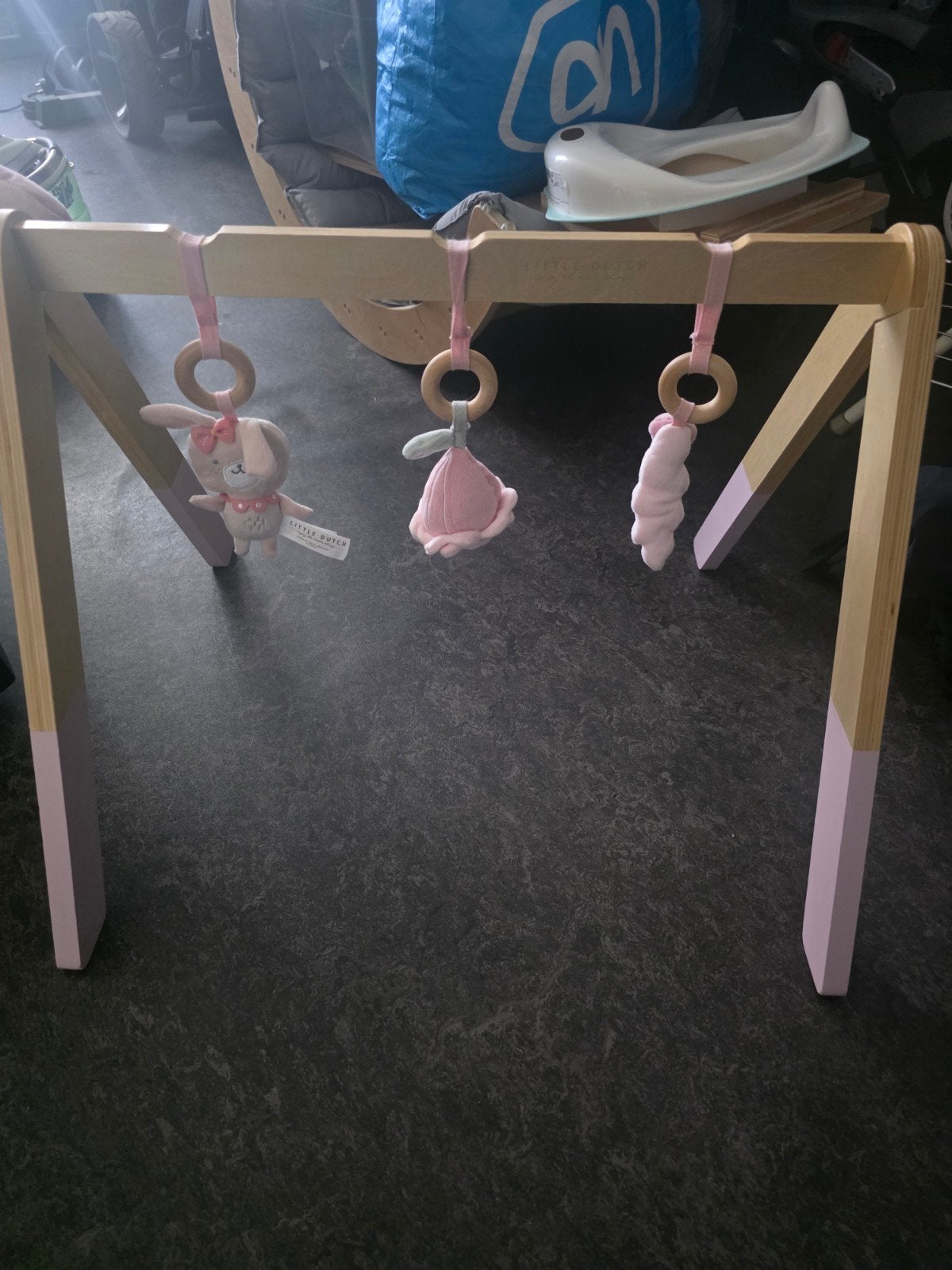 Alles-in-1 Roze Baby Set: ligbedje Babygym & Zitje, Ophalen, Gebruikt