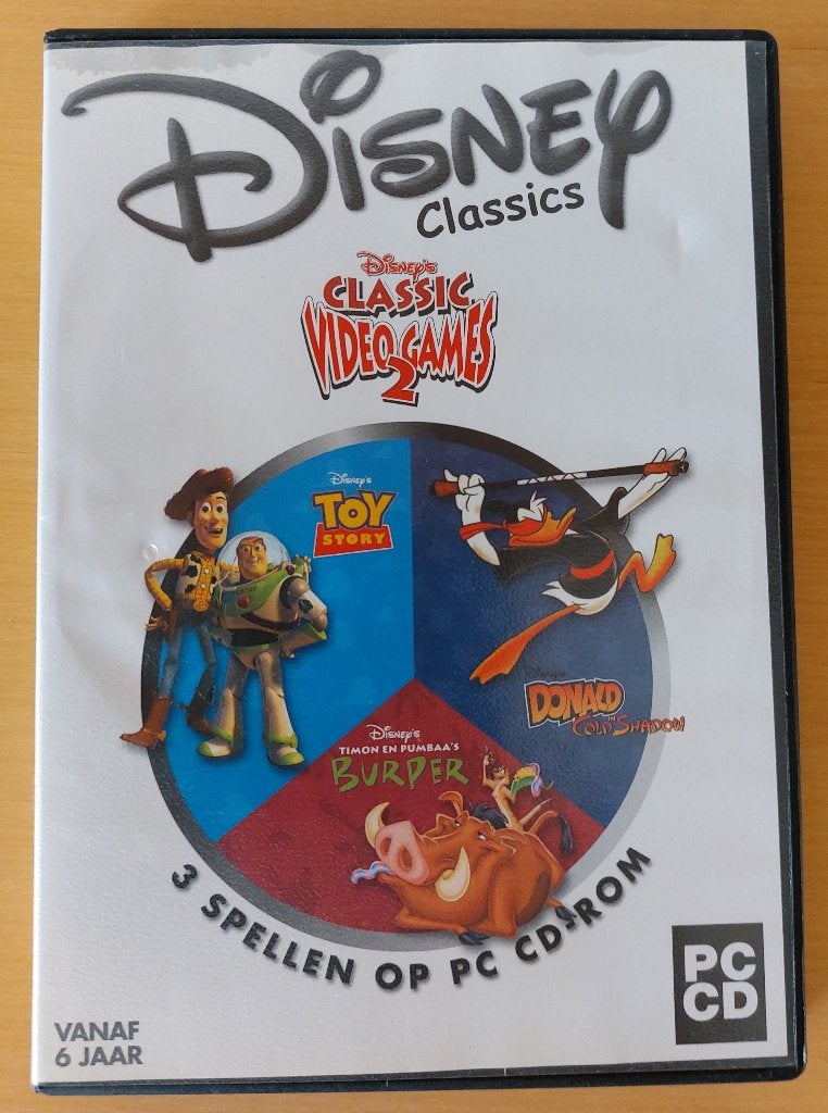 Videogames Disney Classics - 3 spellen op PC CD-Rom, Gebruikt, 1 speler, Eén computer, Vanaf 7 jaar
