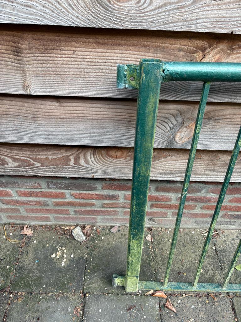 IJzeren hek - tuinpoort, Tuin en Terras, Tuinhekken en Hekwerk, Ophalen, Met poort, Gebruikt, Tuinhek