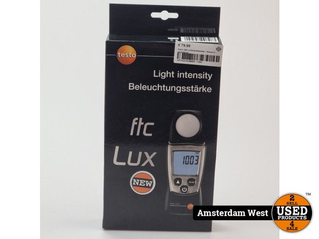 Testo 540 Lichtsterktemeter | Nieuw in verpakking, Testo, Nieuw, Support@testo.com, Testo AG, Testo-Str. 1, 
79853 Lenzkirch
Germany