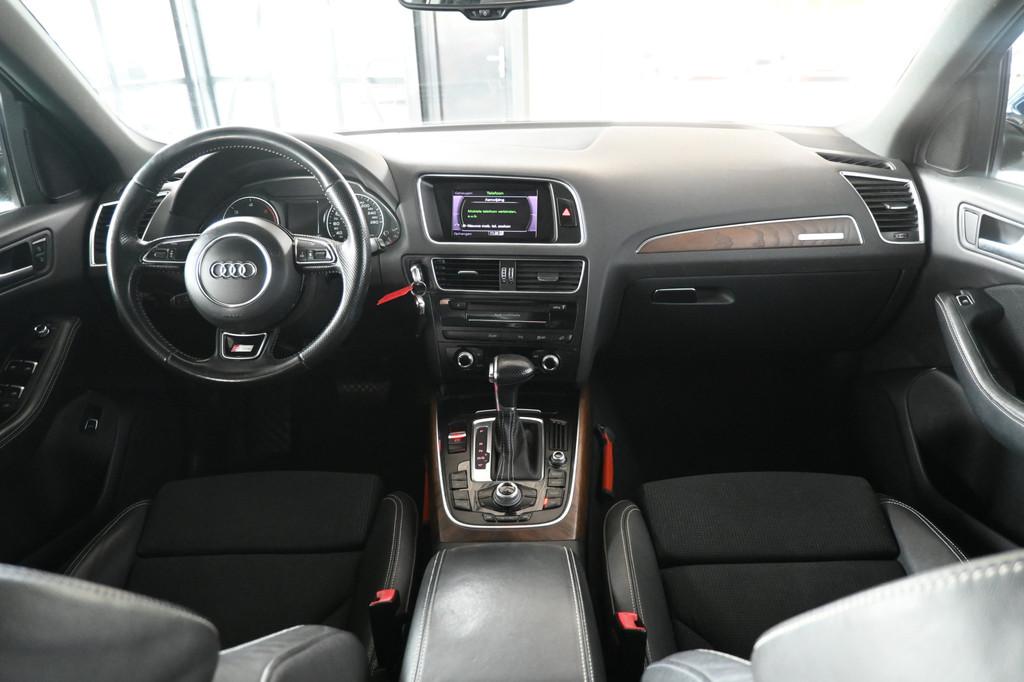 Audi Q5 3.0 TDI quattro S-line Clima Cruise control Navigati, Auto's, Automaat, Euro 5, Gebruikt, Blauw