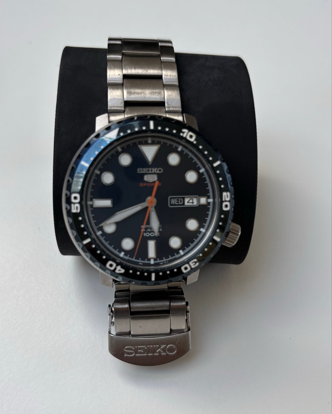 Seiko 5 Sports Automatisch Horloge - 4R36 - O6NO, Seiko, Staal, Polshorloge, Ophalen of Verzenden