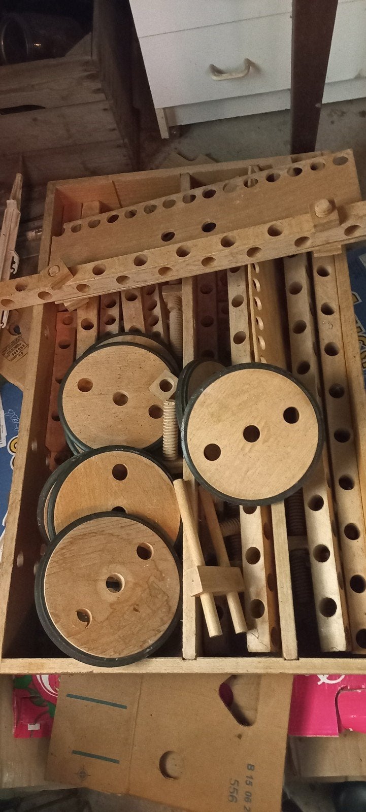 Grote bak houten meccano, Ophalen, Gebruikt, Overige typen