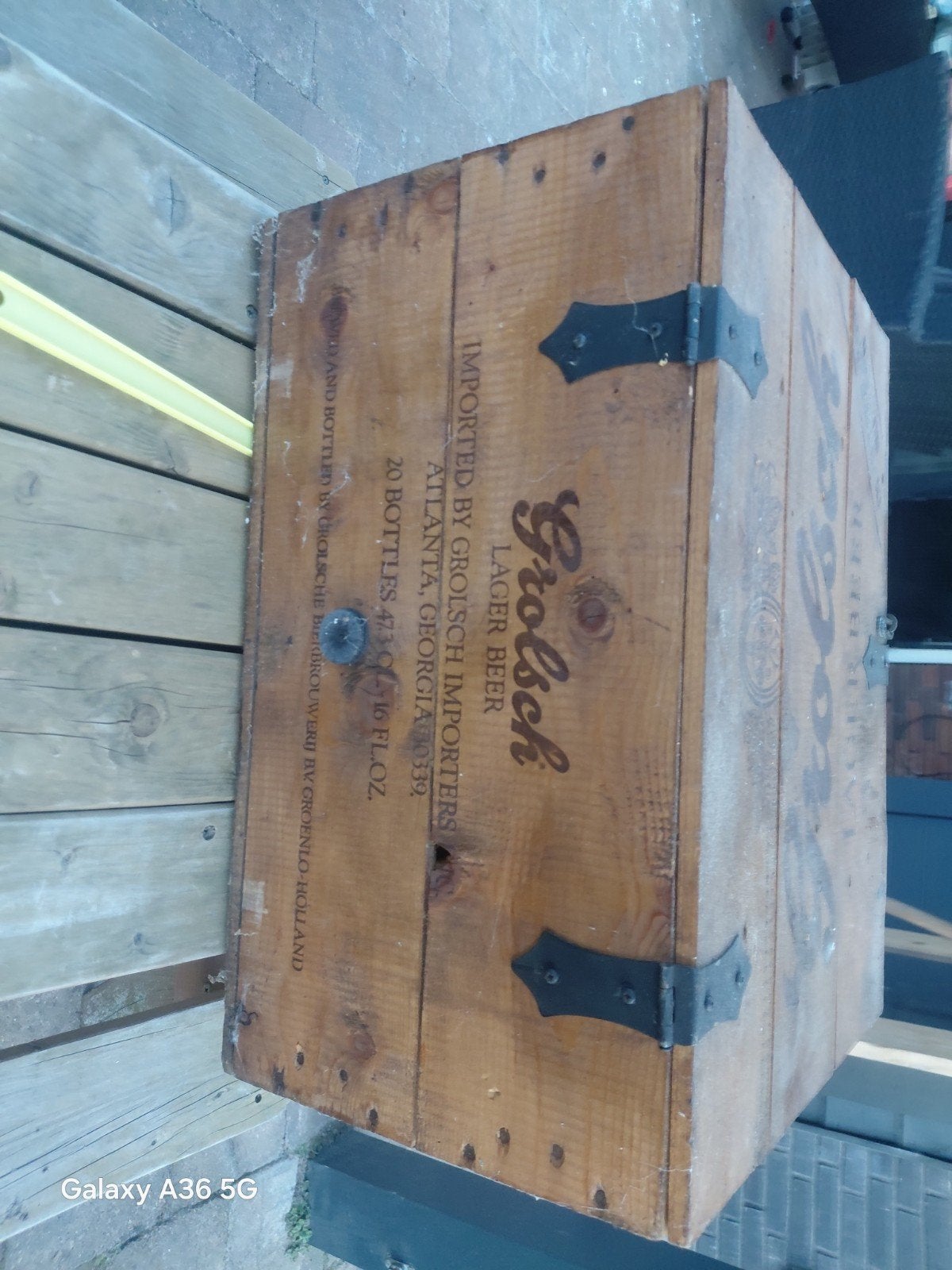 Unieke Grolsch Bierkist, Ophalen