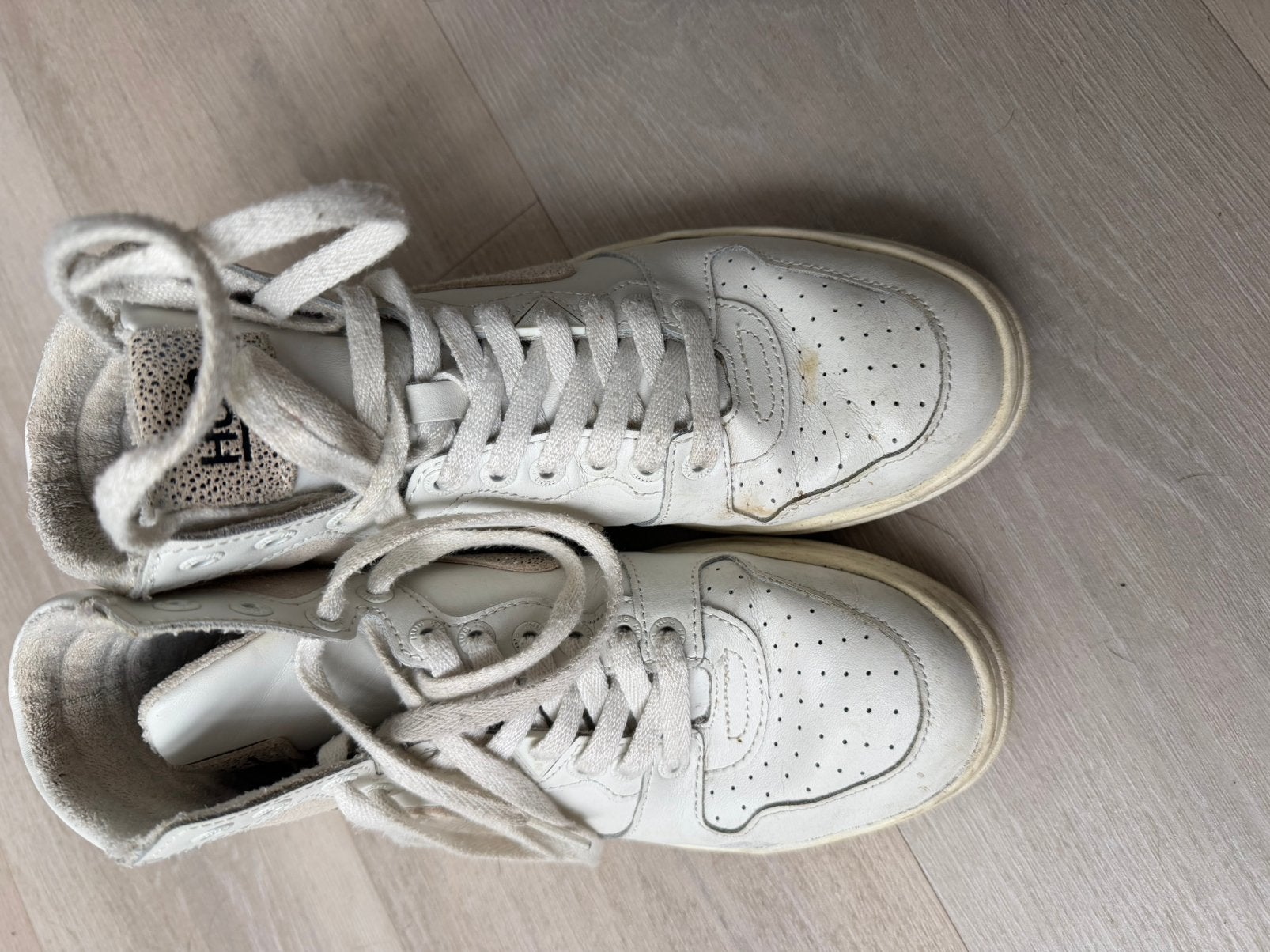 Sneakers hoog merk Hub, Ophalen, Wit, Sneakers of Gympen, Gedragen