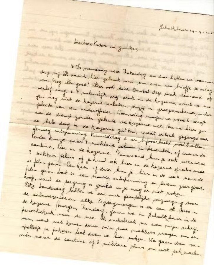 Brief van Schalkhaar naar Wijlre Klinkenberg 1951., Verzamelen, Ophalen of Verzenden, Zo goed als nieuw