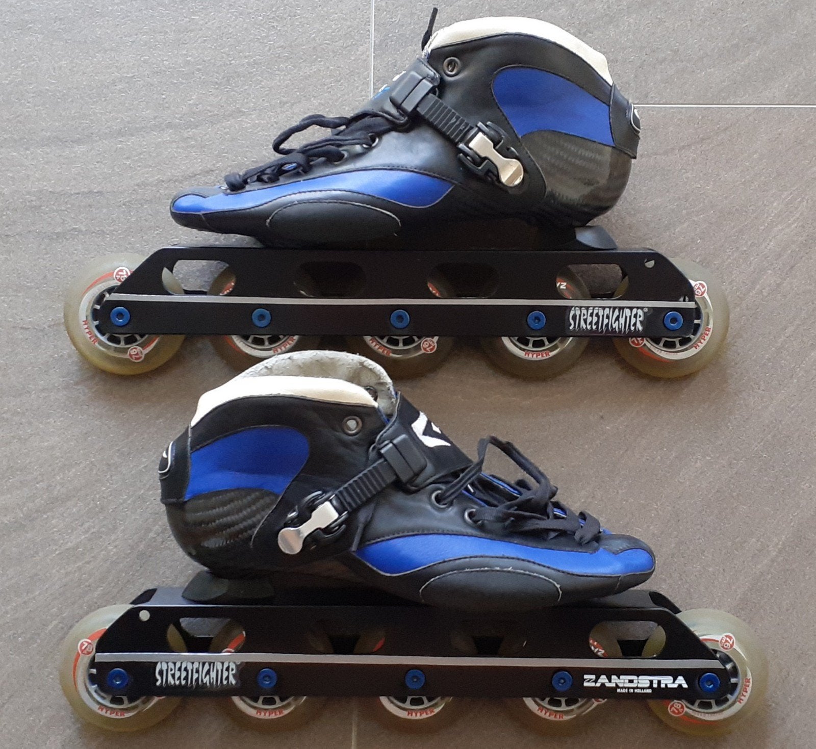 Raps XT schaats/skeelers met Streetfighter onderstel, izgst!, Inline skates 5 wielen, Kinderen, Zo goed als nieuw, Ophalen