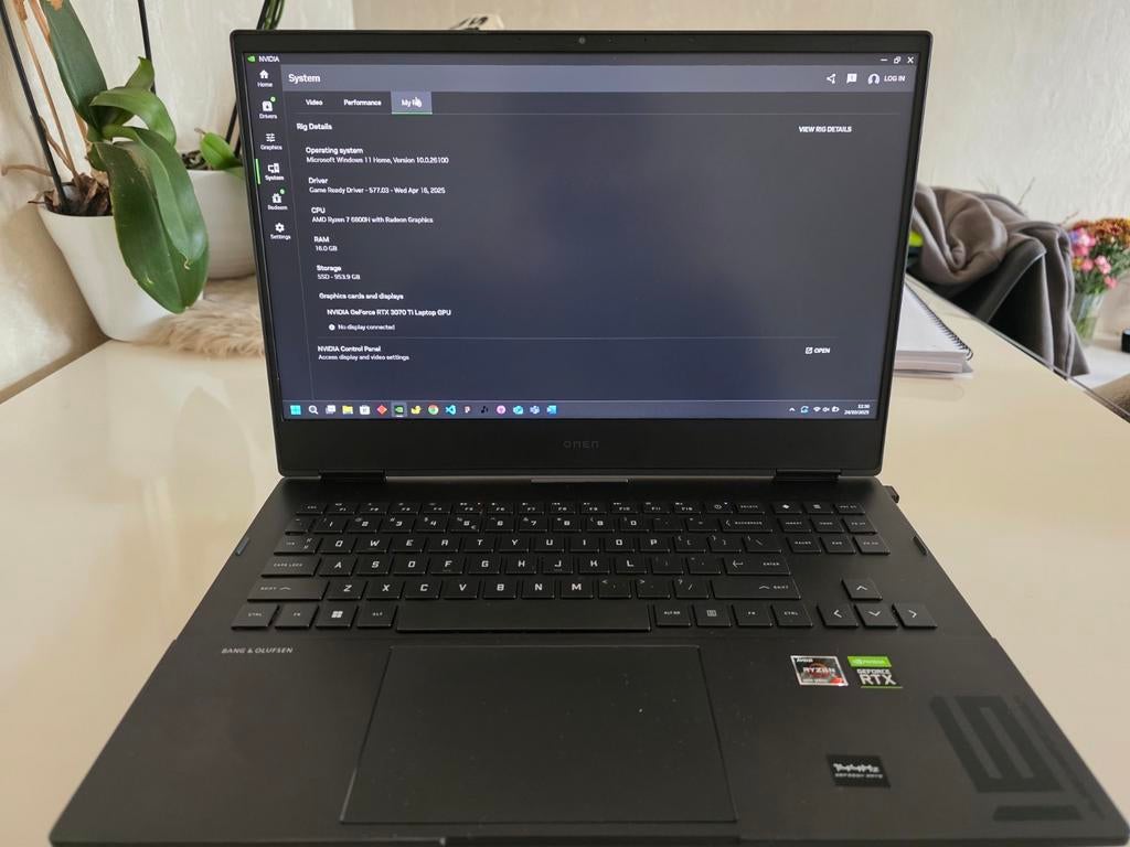 HP Omen Gaming Laptop: RTX 3070 Ti, Ryzen 5600 - Gamen & Sch, AMD Ryzen 5600, HP Omen, Met videokaart, Ophalen of Verzenden