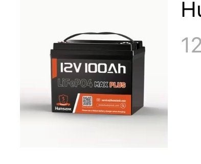 Hunsenc 12V 100Ah LiFePO4 MAX PLUS Accu - Nieuw in doos, Computers en Software, Ophalen of Verzenden, Nieuw
