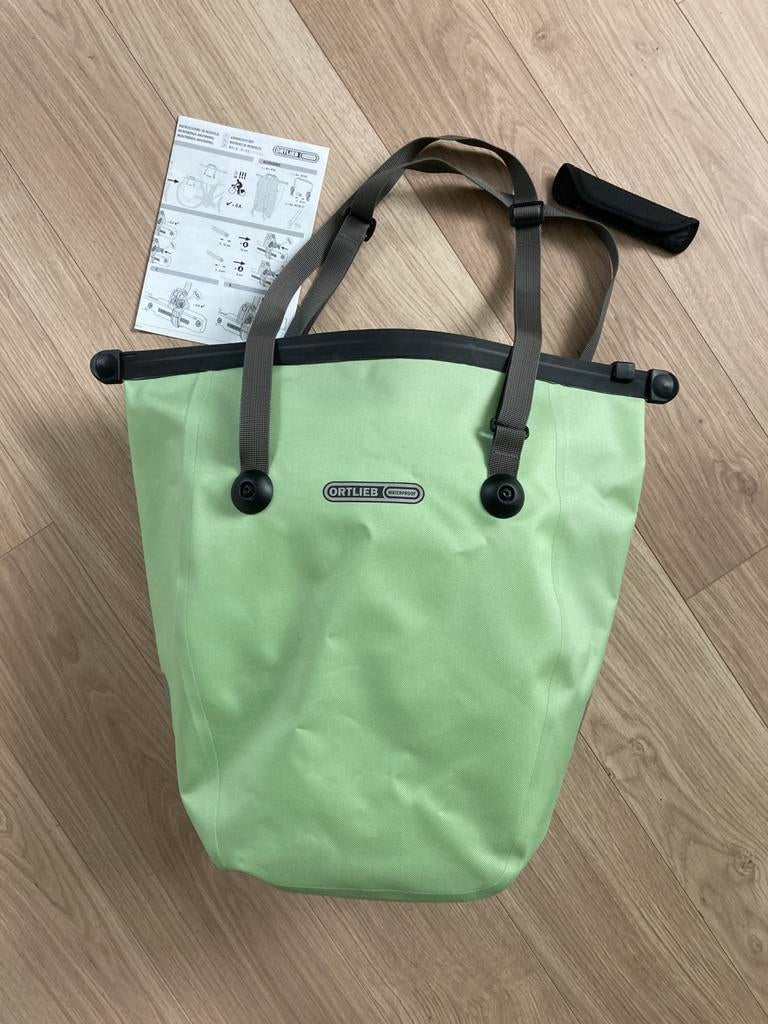 Ortlieb fietstas bike shopper QL 2.1 20 liter,  pistachio, Ophalen of Verzenden, Zo goed als nieuw, Groen, Shopper