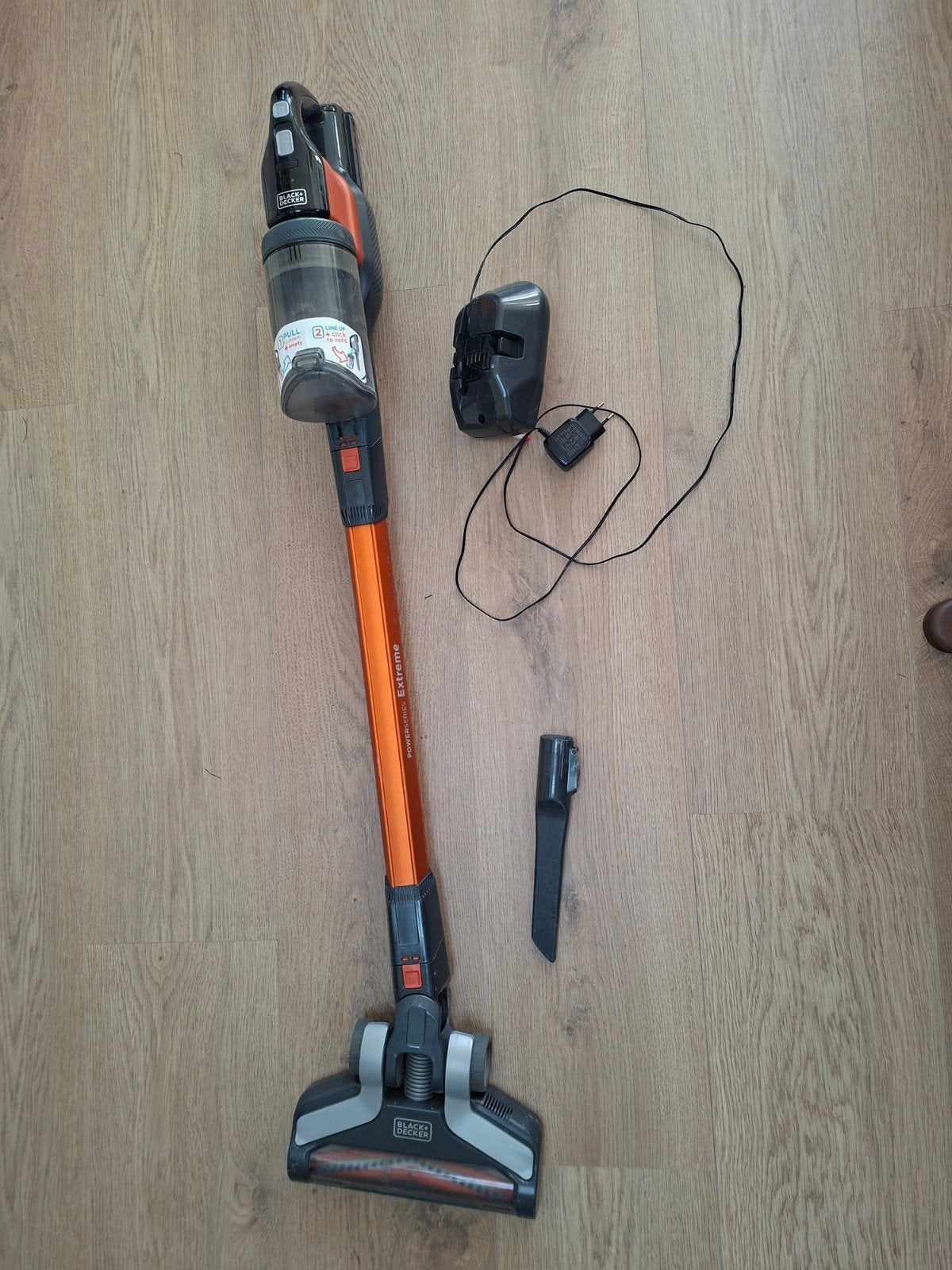 Black+Decker Steelstofzuiger Powerseries Extreme met Accu, Ophalen, Gebruikt, Draadloos, Reservoir