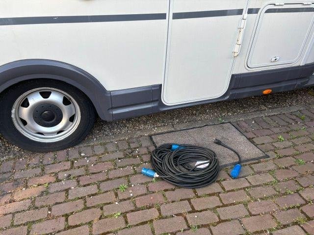 euro verlengkabel caravan kabel aansluit camper + verloop, Caravans en Kamperen, Ophalen, Zo goed als nieuw