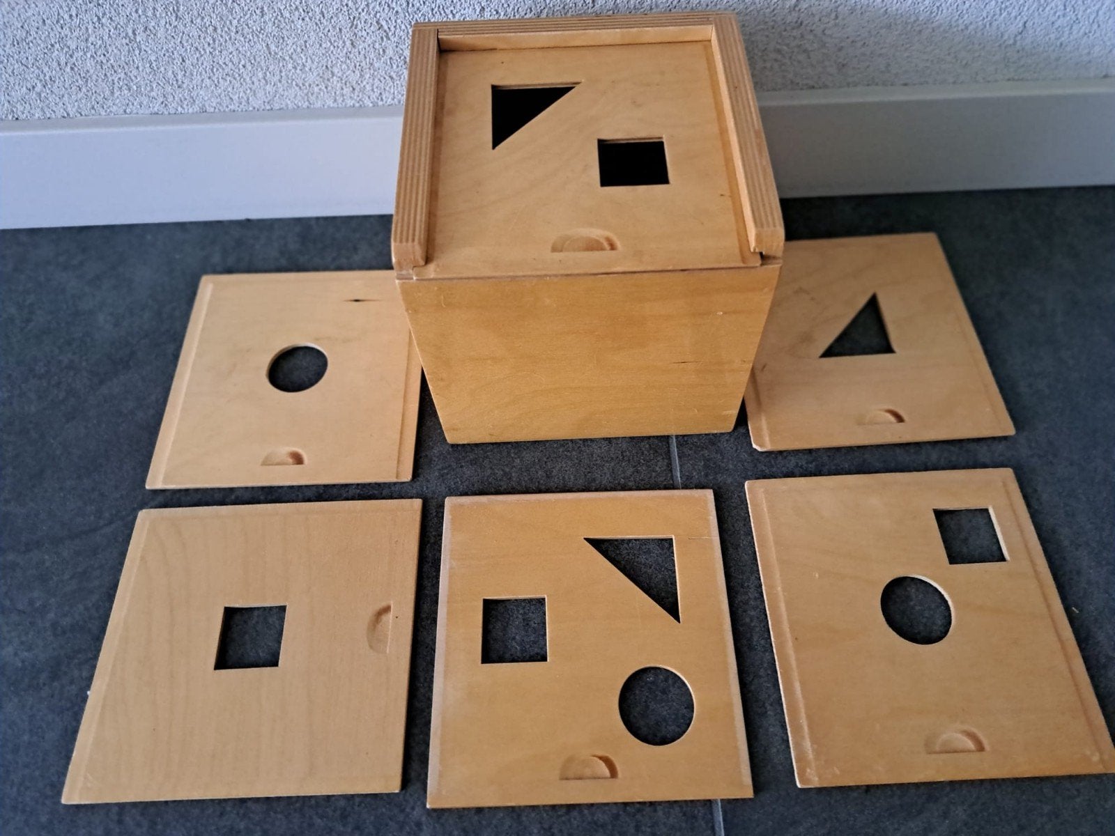 Houten blokkenstoof, Kinderen en Baby's, Speelgoed | Houten speelgoed, Ophalen, Zo goed als nieuw, Overige typen